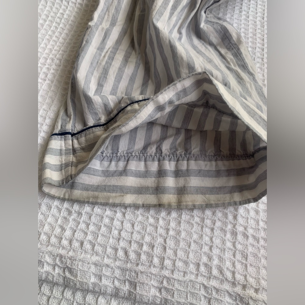 Victoria’s Secret Cotton Mayfair Blue White Pinstripe Pajama Set - Size Small - Picture 16 of 16